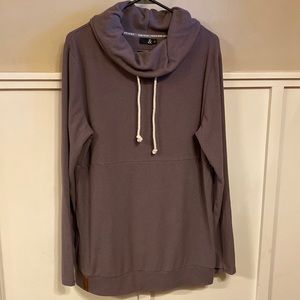 Grey Ampersand Ave cowl neck tunic SO soft!! XL